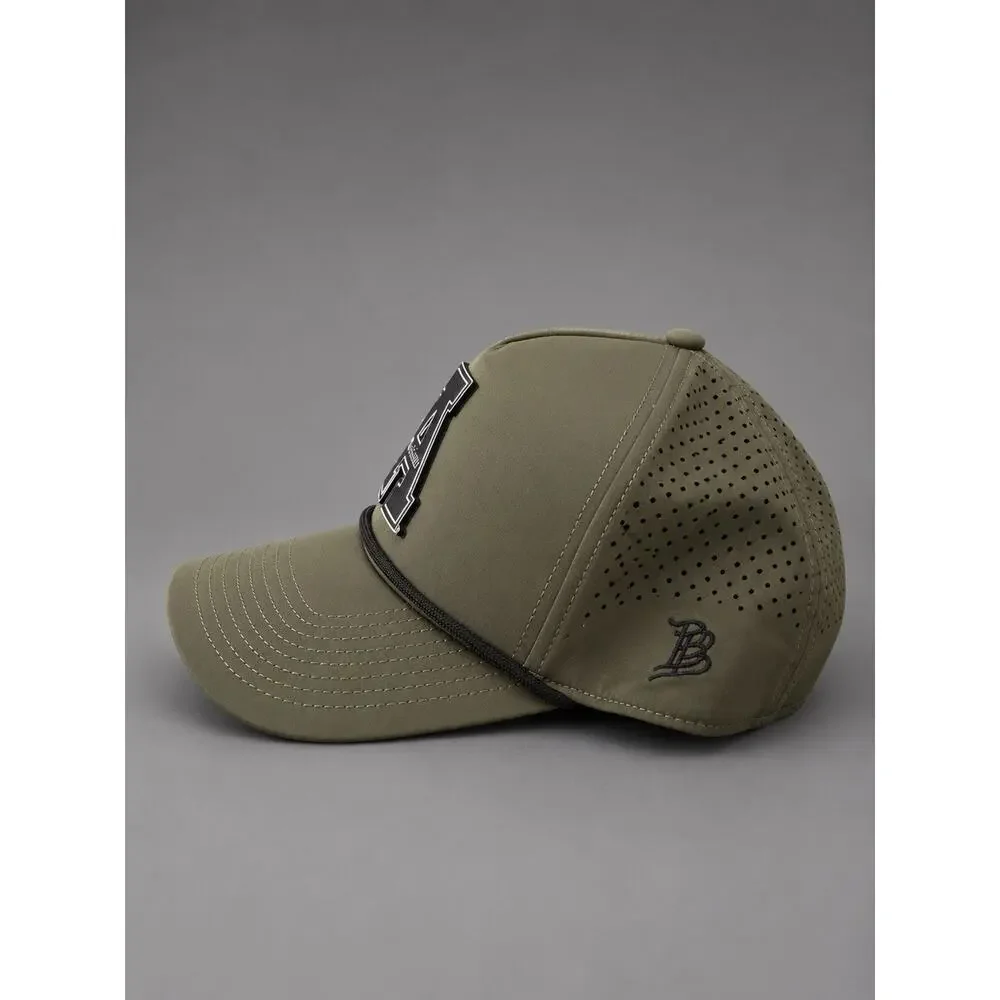 Branded Bills Performance 545 Appalachian State Mountaineers Olive Snapback Hat